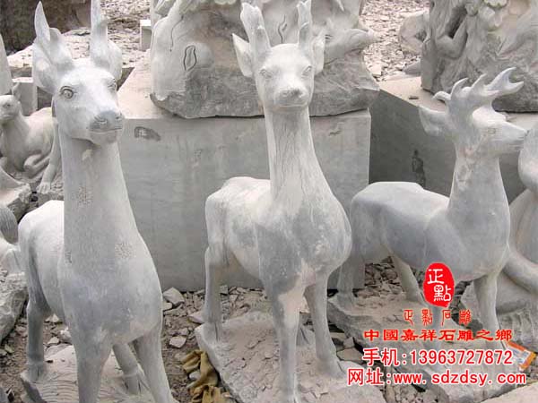 石雕鹿|小鹿雕刻