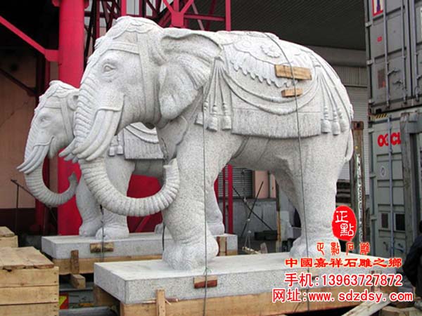 花岗岩石雕大象
