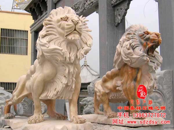 石雕欧式石狮雕刻