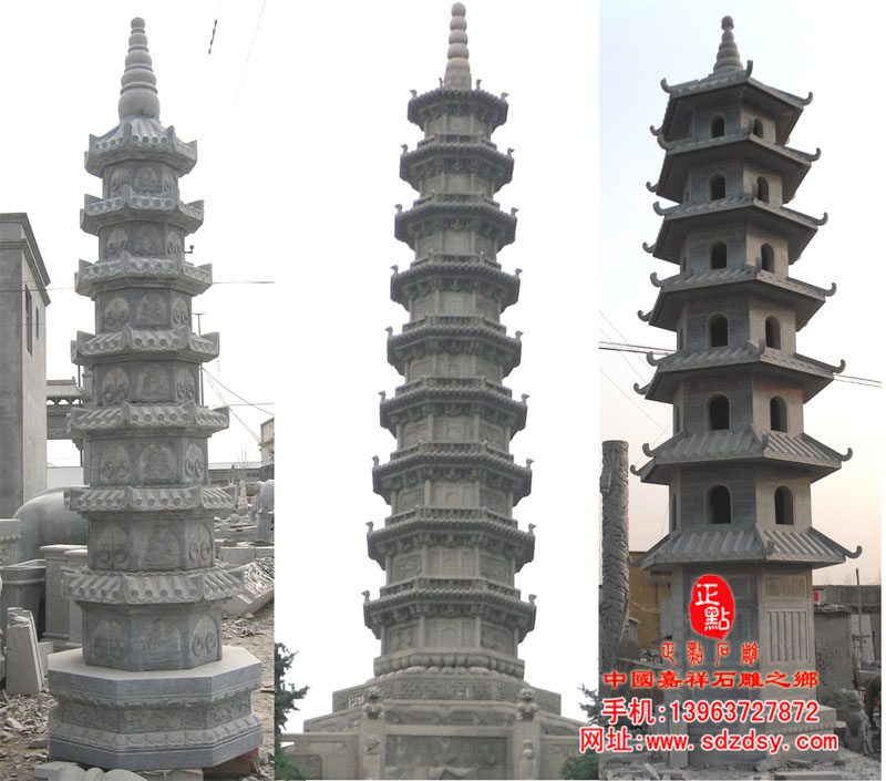 寺庙石幢雕刻