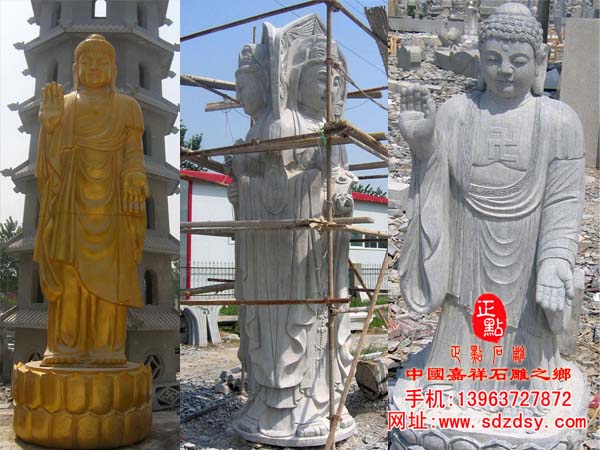 石雕释迦牟尼雕像