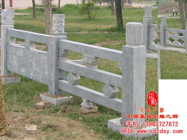 寺庙青石栏杆