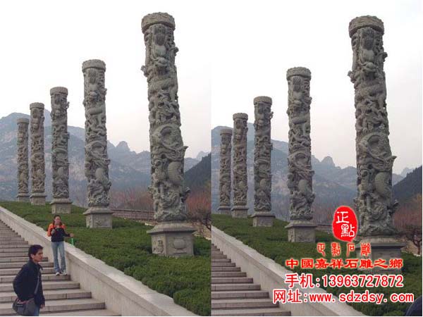 寺庙龙柱